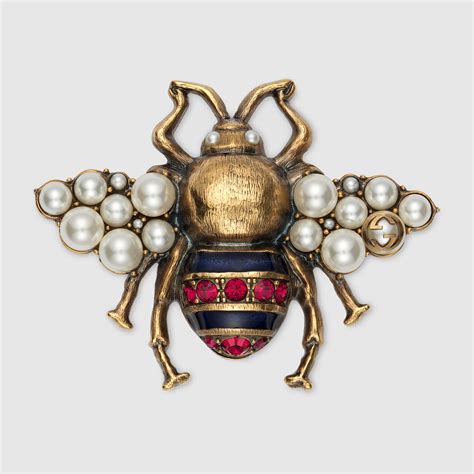 gucci bee brooch|gucci loafer with bee.